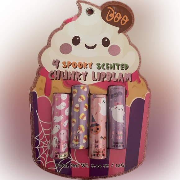 Spooky Scented Chunky Lip Balm Set 4 pack - Picture 1 of 1